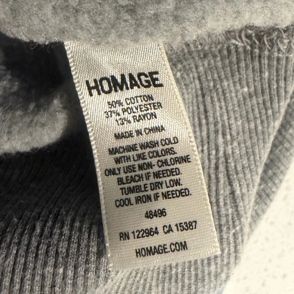 Homage Philadelphia Eagles Crewneck Sweatshirt Gray Size M